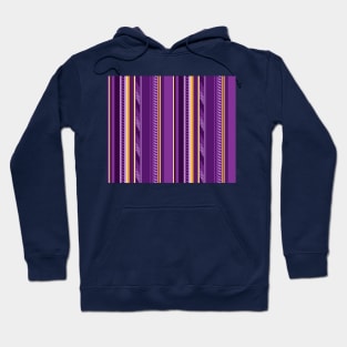 Purple Funky Stripes Hoodie